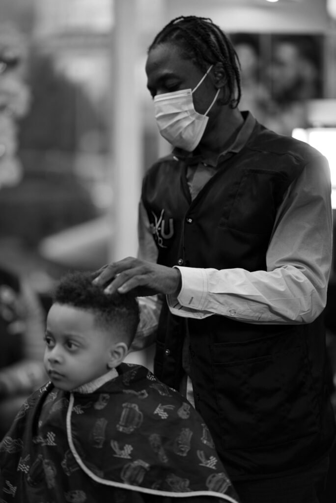 Beard trim and line-up at Max-U Barber Salon in Brooklyn, NY