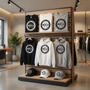 Max-U Barber Salon classic logo cotton t-shirt